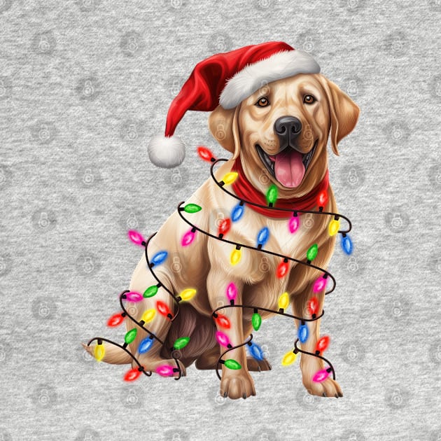 Christmas Labrador Retriever by Chromatic Fusion Studio